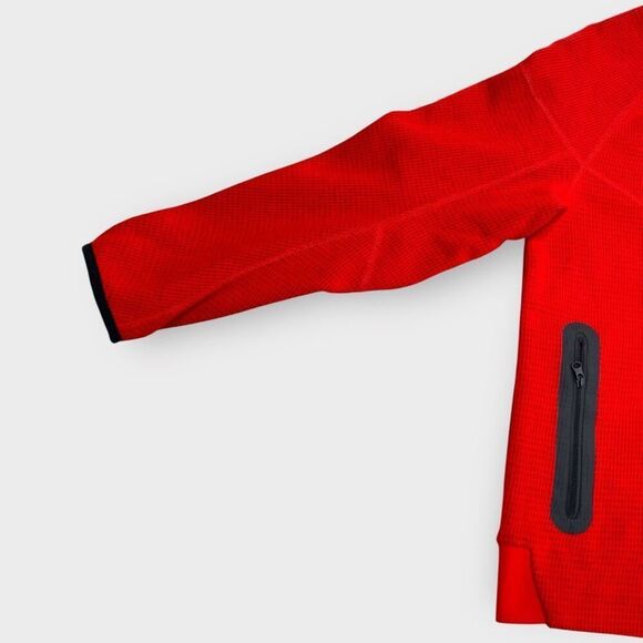 Nike Sportswear Tech Fleece Kids Winterized Full-Zip Red Black Hoodie size XL - Picture 5 of 12